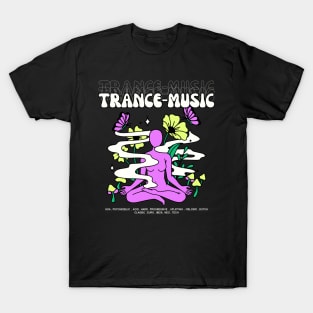 TRANCE  - Music Meditation (violet/lime) T-Shirt